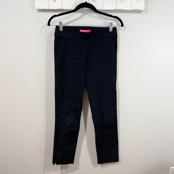Lilly Pulitzer Merrin High-Rise Stretch Pants Navy Size 2 - Picture 1 of 3